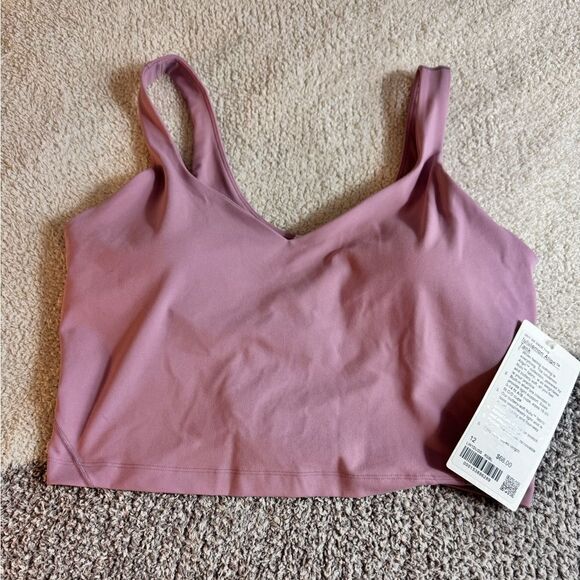 lululemon align Tank Top Womens Sz 12 purple Nulu Fabric built in Bra New - Picture 5 of 12